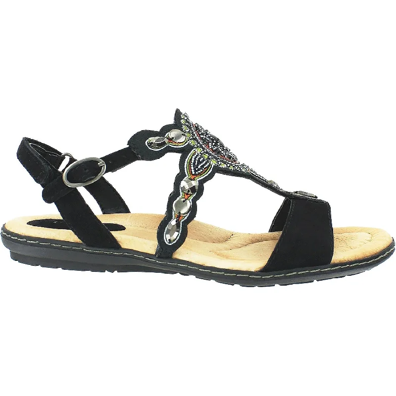 Women's Earth Sunbeam Black Suede Aesthetic  