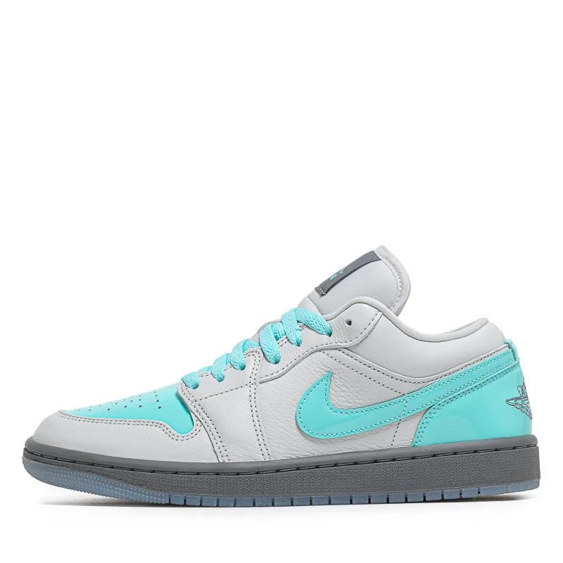 Women's Air Jordan 1 Low SE - Photon Dust/Aurora Green Embroidered Cowboy Boot Design Women's Air Jordan 1 Low SE - Photon Dust/Aurora Green Embroidered Cowboy Boot Design
