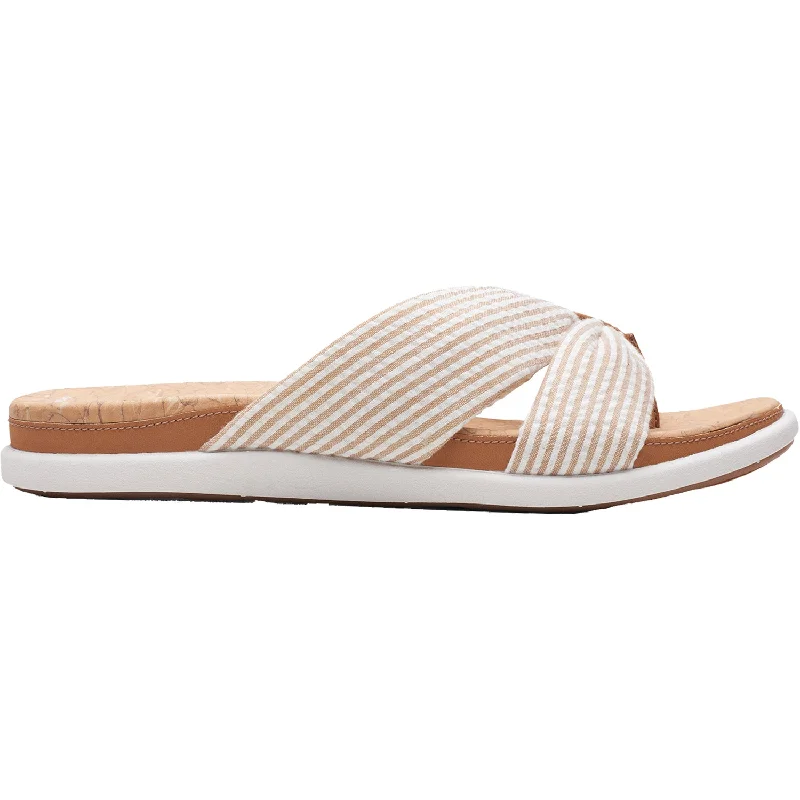 Women's Clarks Eliza Shore Natural Canvas Artisan - Crafted Loafer Style  