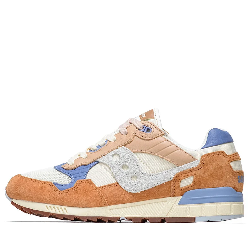 Saucony Shadow 5000 Premium - Light Beige/Rust Patchwork Shoe Aesthetic  