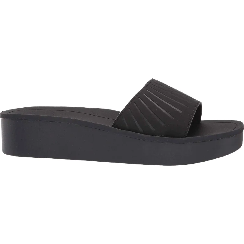 Women's OluKai Halu'a Black Synthetic Artisan - Crafted Loafer Style  