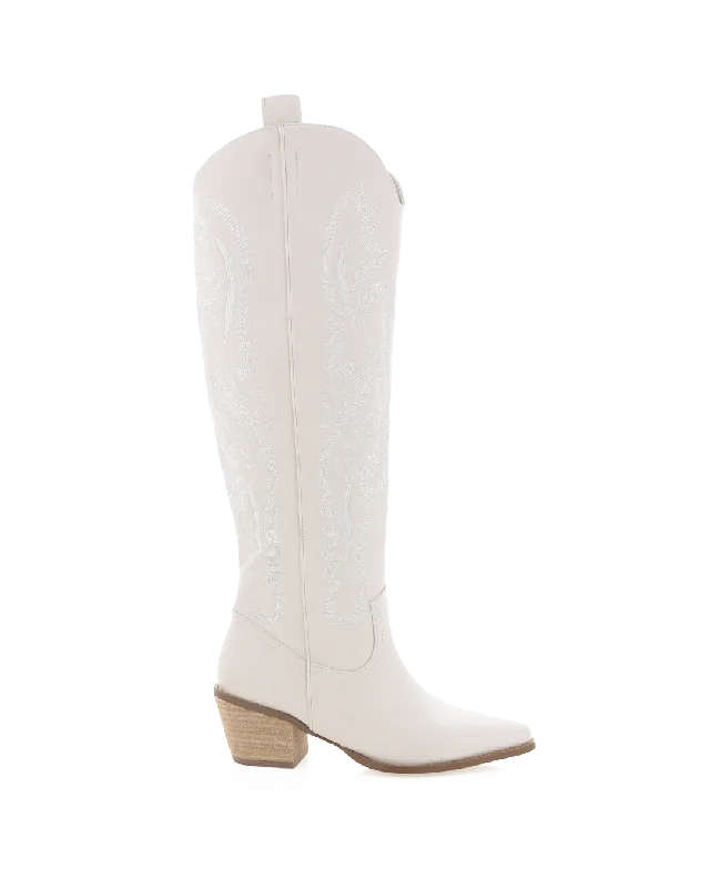 DOLORES - IVORY Two - Tone Shoe Design  