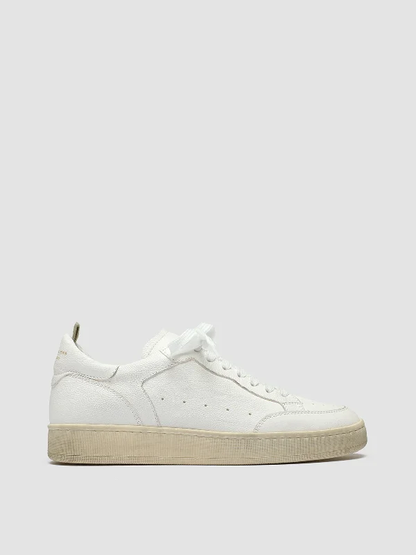 MAGIC 101 - White Leather Low Top Shoes Glow - in - the - Dark Shoe Design  