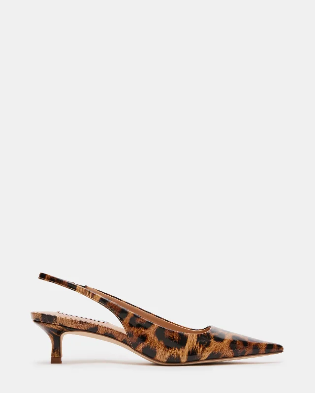 KARI LEOPARD PATENT Monochromatic Shoe Look  