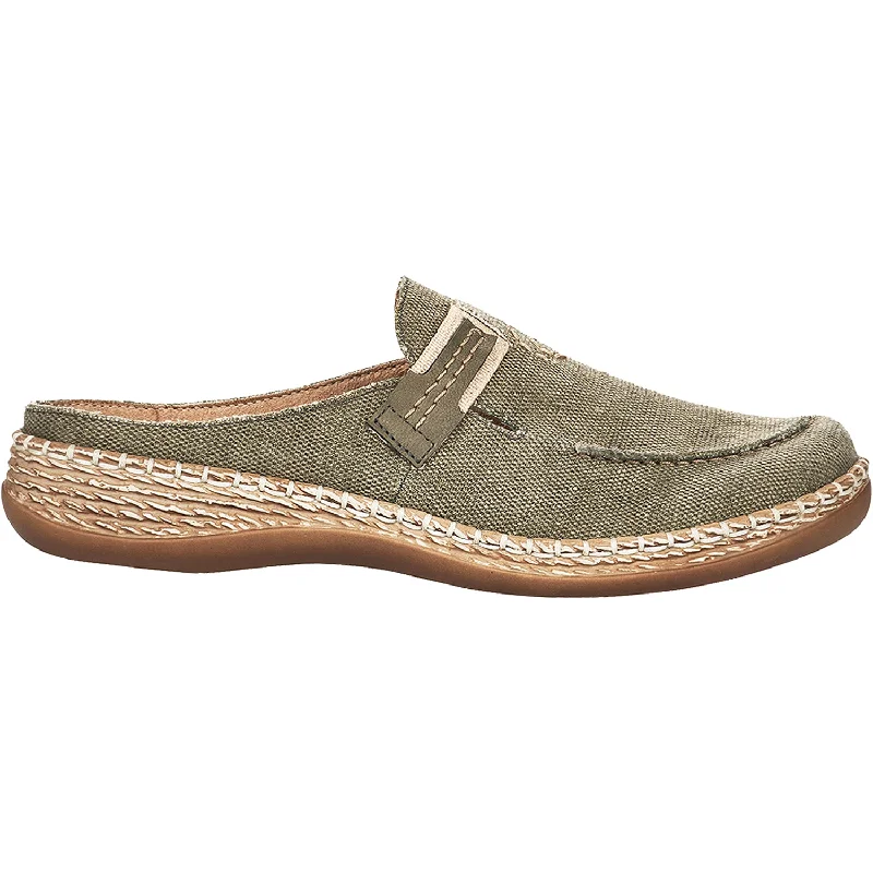 Women's Rieker 46493-54 Daisy 54 Pesto/Olive Fabric Rubber - Sole Plimsoll Look  