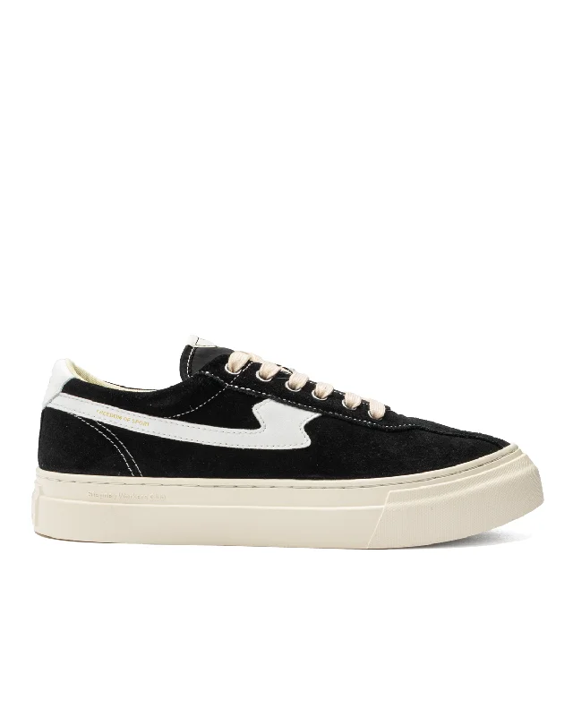 Dellow S-Strike Cup Suede Black-White Minimalist Sneaker Style  