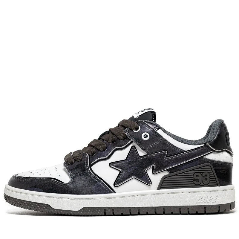 A Bathing Ape Sk8 Sta #1 - Black Sustainable Shoe Design  