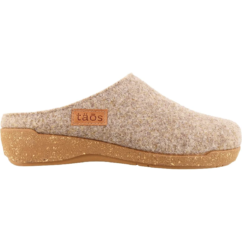 Women's Taos Woollery Warm Sand Wool Ivy League - Inspired Derby Look 