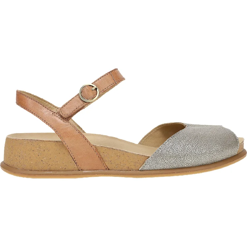 Women's Dansko Cass Platino/Tan Leather Suede Desert Boot 