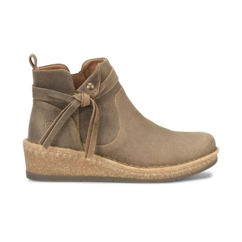 Born Women's Vaughn - Taupe Avola Distressed Suede Desert Boot 