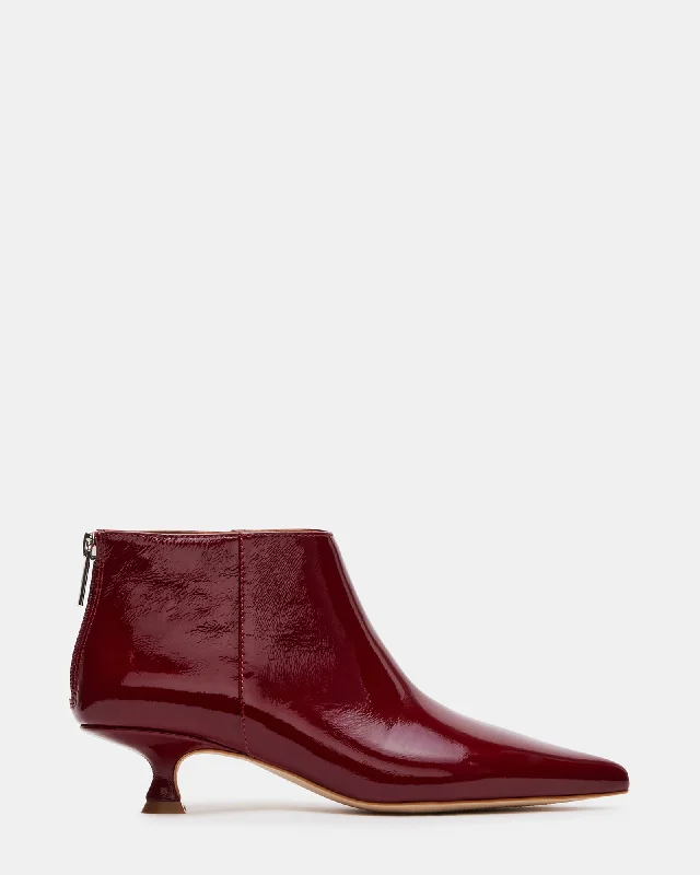 GRANT RED PATENT LEATHER Athleisure Derby Style  