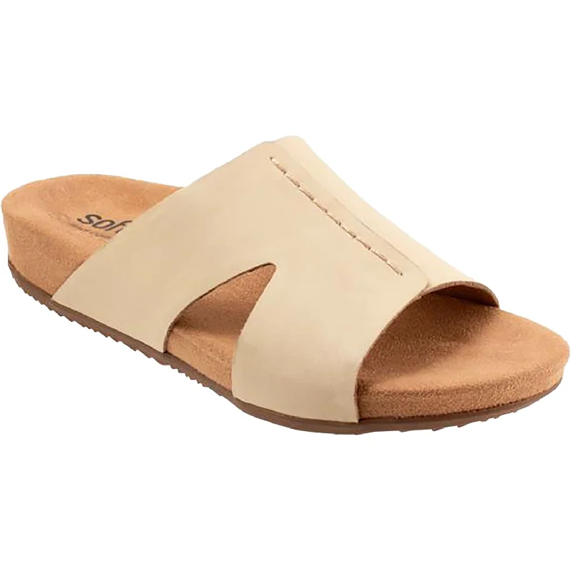 Women's Soft Walk Beverly Beige Leather Smart - Shoe Functionality Style  