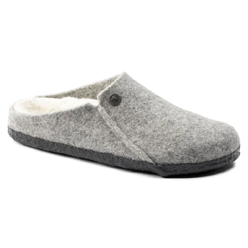 Birkenstock Zermatt Shearling Light Grey Women's Hemp - Material Shoe Style  