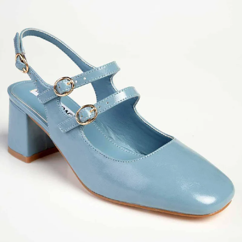 Madison Ivanna Block Heel - Blue Waterproof Hiking Boot Design  