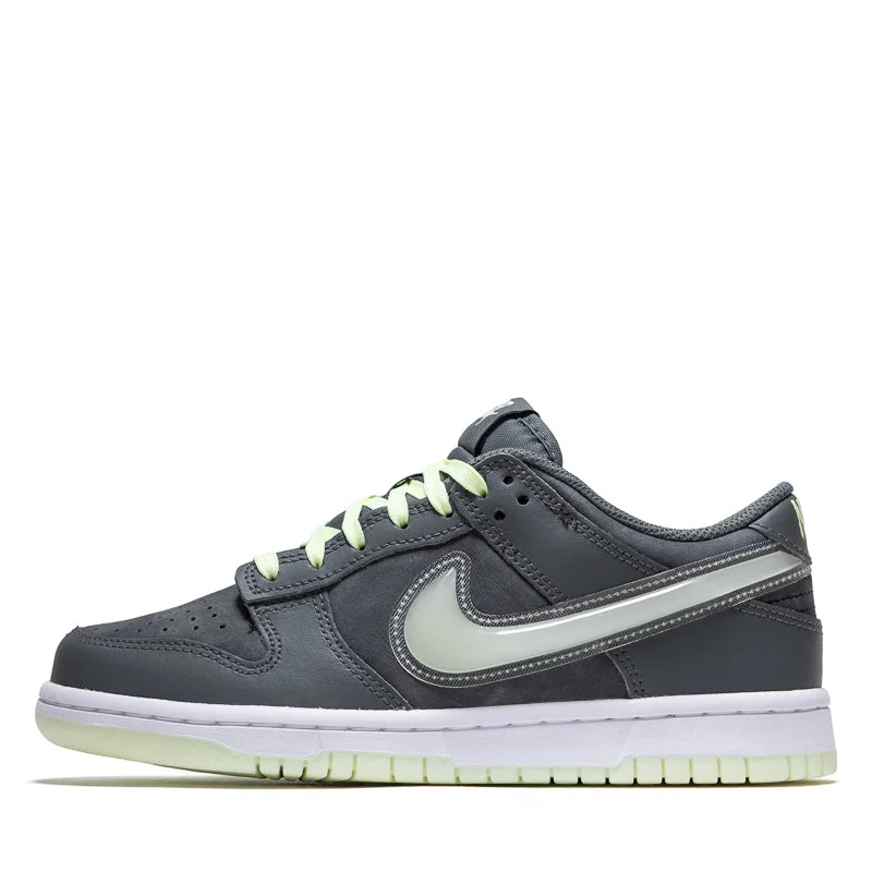 Nike Dunk Low (GS) - Iron Grey/Lime Ice Single - Buckle Monk Look  