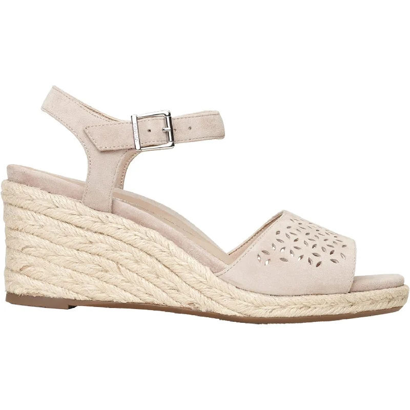 Women's Vionic Ariel Nude Suede Tassel Driving Shoe Look 