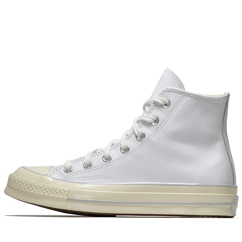 Converse Chuck 70 Leather - White/Fossilized Neon - Accent Sneaker Look  