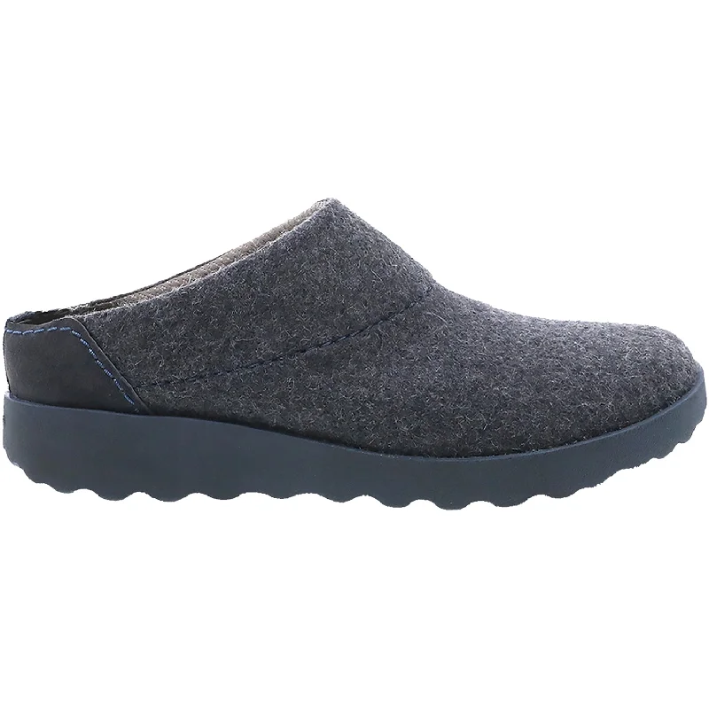 Women's Dansko Lucie Charcoal Wool British Gentleman Oxford Style  