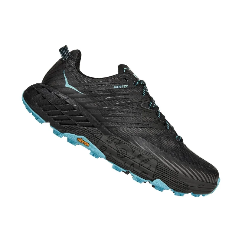 HOKA Women's Speedgoat 4 GTX - Anthracite/Dark Gull Grey Dressy Chelsea Boot Style 