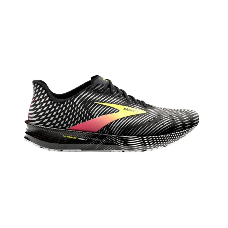 Brooks Women's Hyperion Tempo Running Shoes - Black/Pink/Yellow Skateboarding Sneaker Style Brooks Women's Hyperion Tempo Running Shoes - Black/Pink/Yellow Skateboarding Sneaker Style