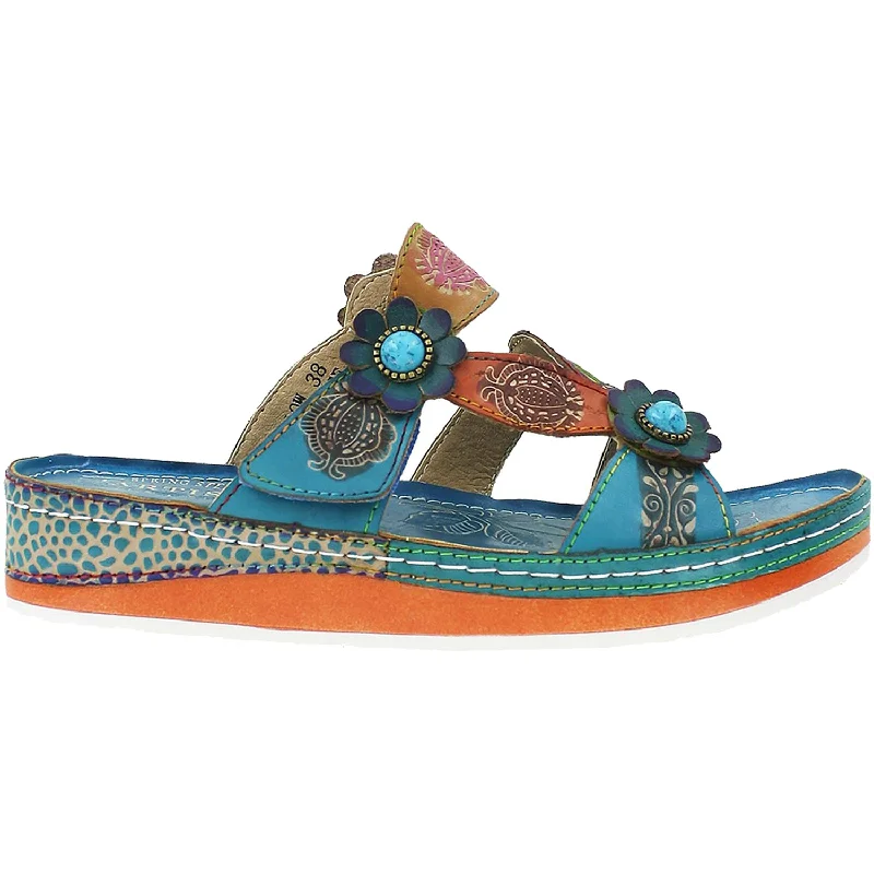 Women's L'Artiste by Spring Step Pillow Turquoise Leather Quick - Dry Hiking Shoe Style   
