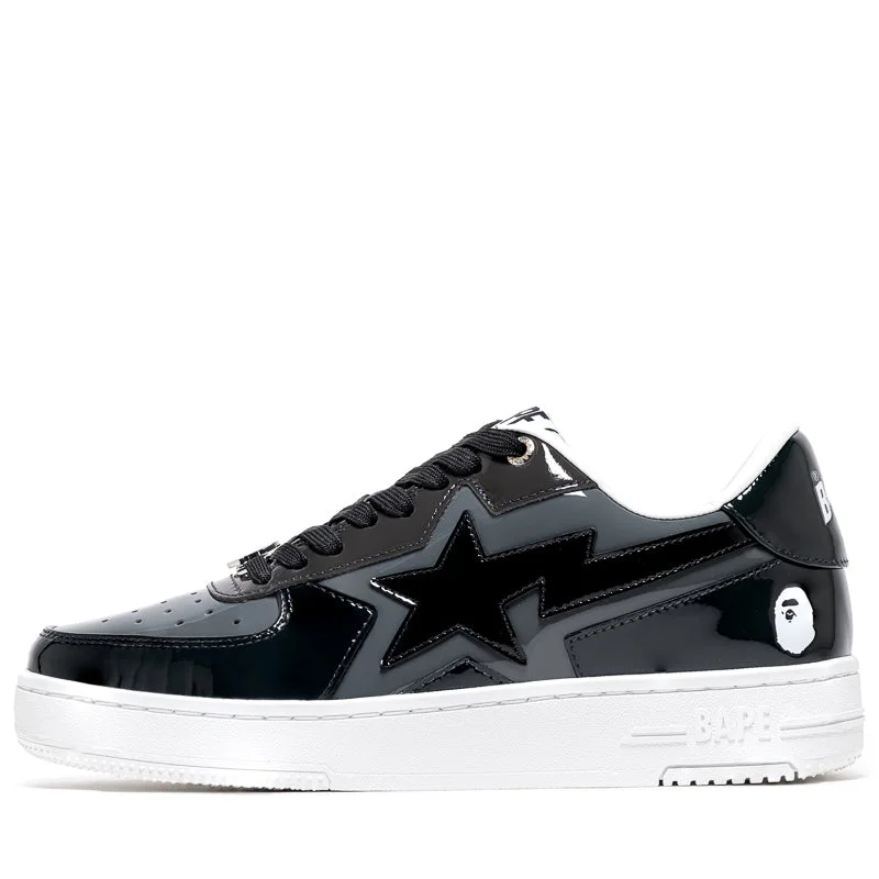 A Bathing Ape Bape Sta Icon - Black Paisley Print Shoe Design  