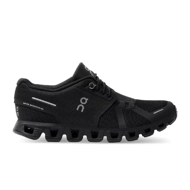 On Women's Cloud 5 - All Black Art Deco - Inspired Shoe Look  
