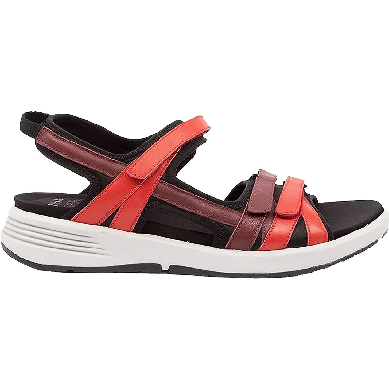 Women's Ziera Unveil Red Multi Leather Suede Desert Boot 