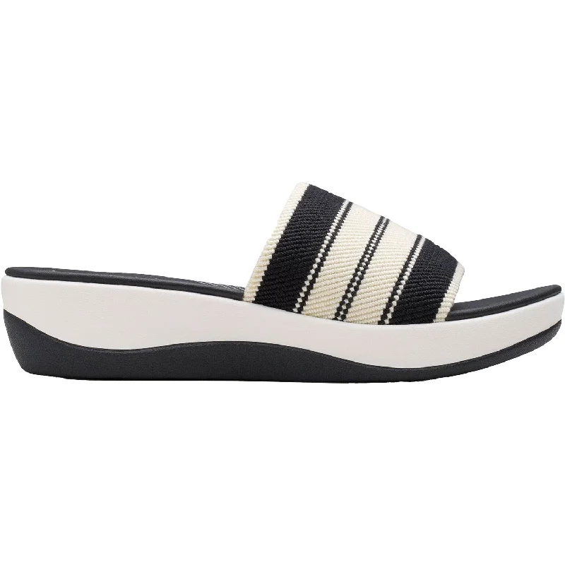 Women's Clarks CS Arla Hollis Black Combi Knit Synthetic Buckle -