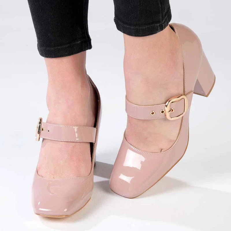 Madison Banks Block Heel - Mink Desert Boot Utility Style  