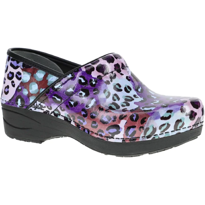 Women's Dansko XP 2.0 Purple Leopard Patent Hip - Hop Sneaker Style  