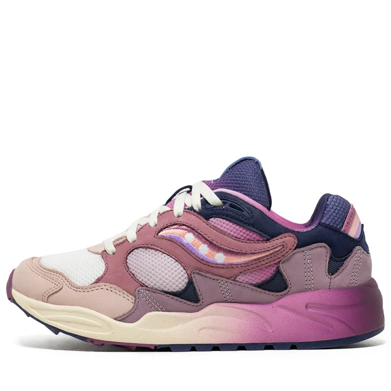 Saucony Grid Shadow 2 'Summer Solstice' - Lilac/Blue Retro Plimsoll Style  