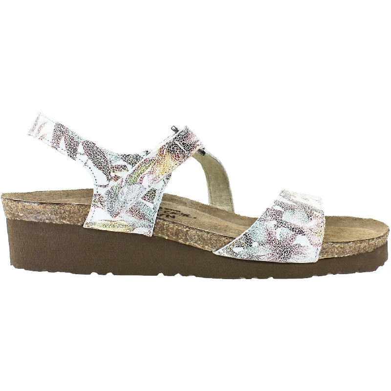 Women's Naot Pamela Floral Leather Ivy League - Inspired Derby Look 