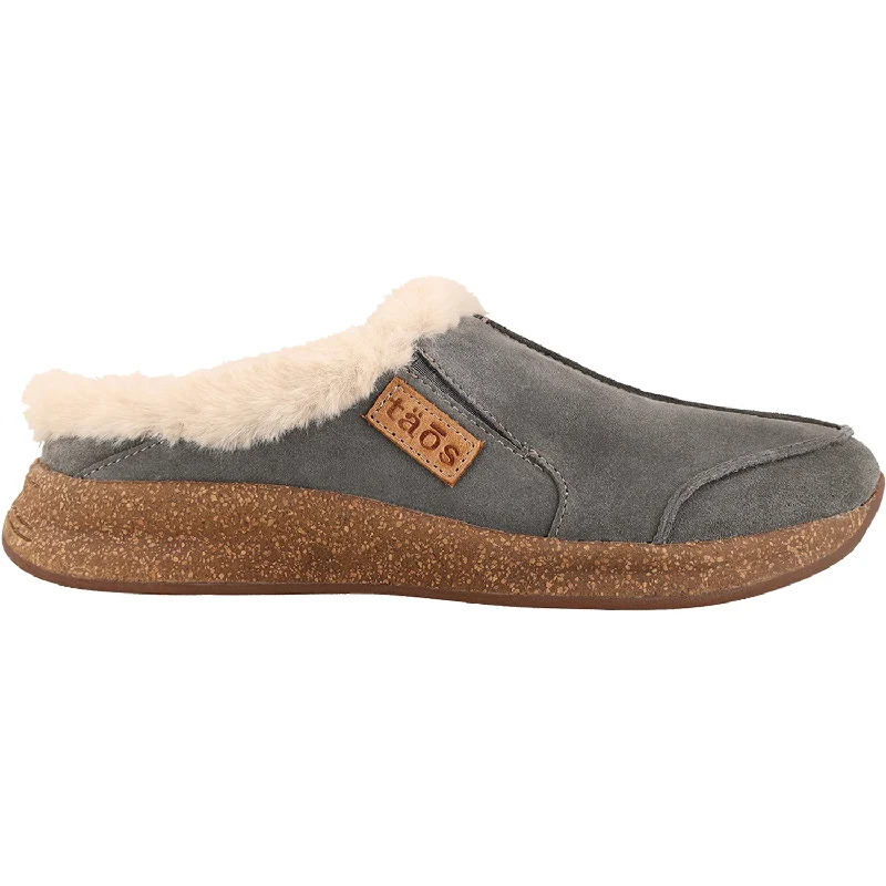 Women's Taos Future Dark Grey Suede Mod Oxford Design  