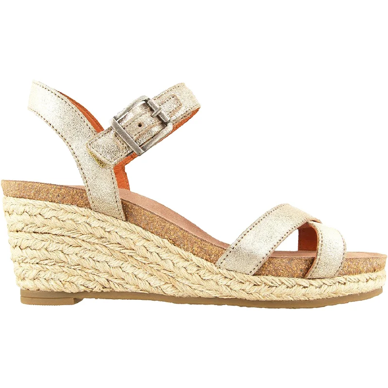 Women's Taos Hey Jute Stone Metallic Leather/Fabric Smart - Shoe Functionality Style  