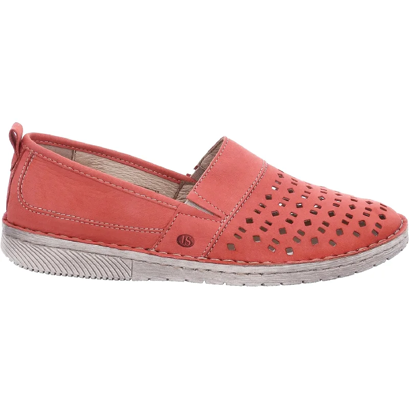 Women's Josef Seibel Sofie 27 Red Leather Business Monk Strap Style  