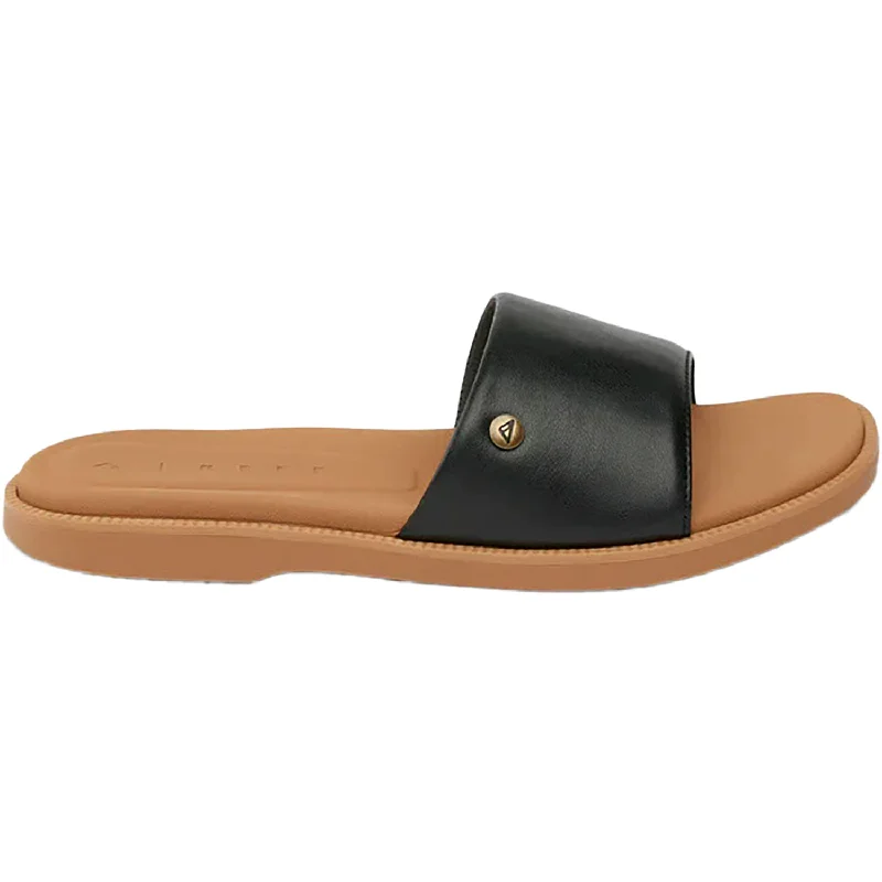 Women's REEF Sunny Arrianah Black/Tan Synthetic Quilted Shoe Design  