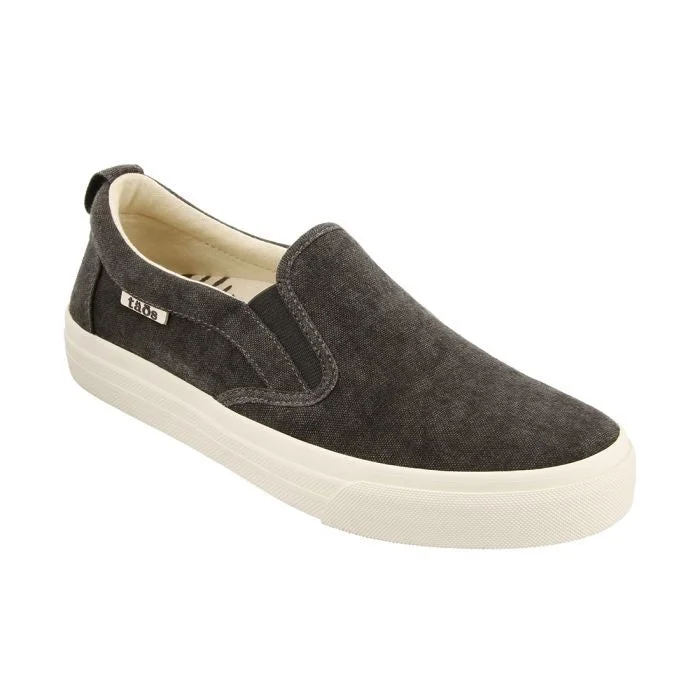 Taos Women's Rubber Soul - Charcoal Distressed Leather Shoe Style  