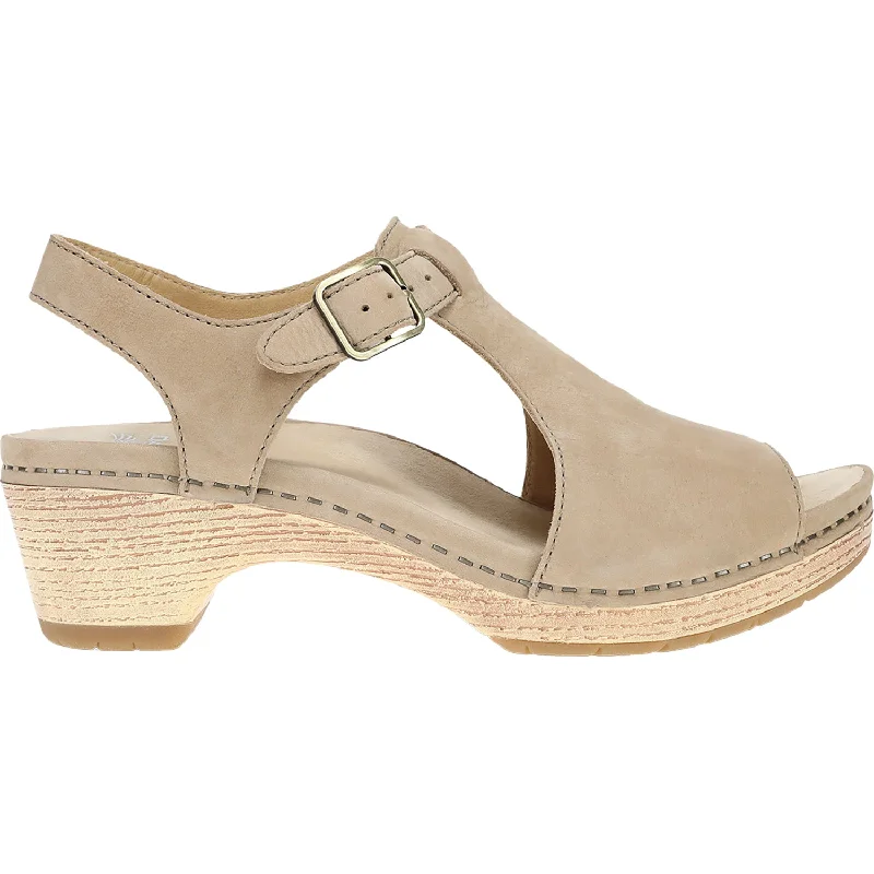 Women's Dansko Laverne Sand Milled Nubuck Elastic - Sided Chelsea Look  