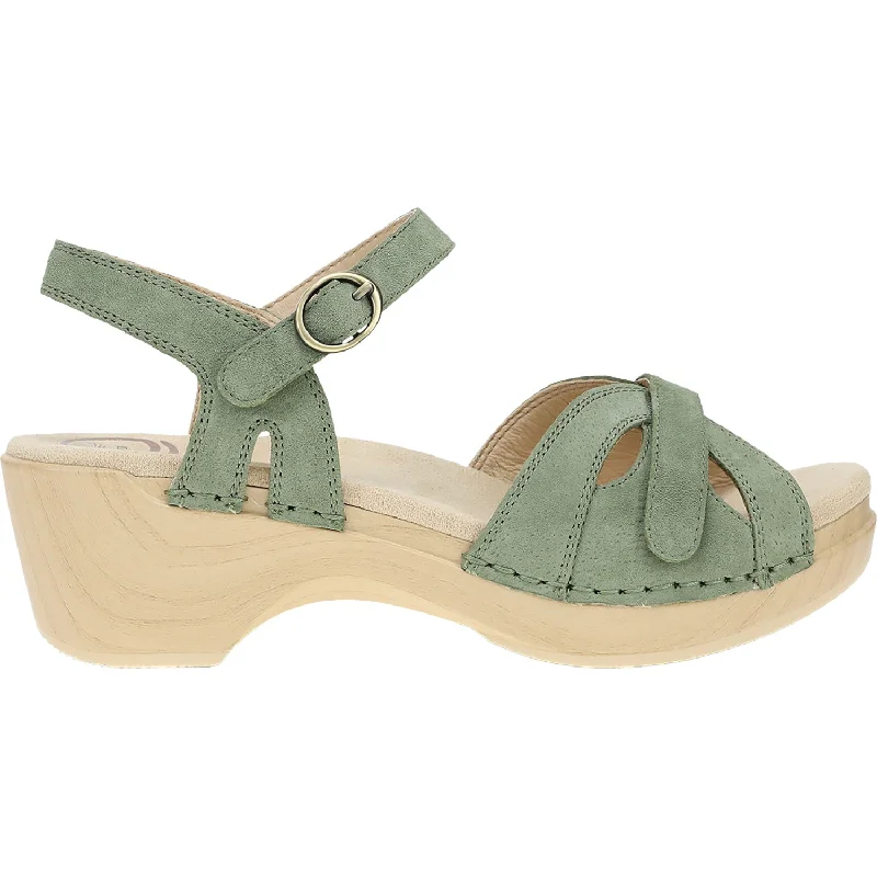 Women's Dansko Season Sage Suede Single - Buckle Monk Look  