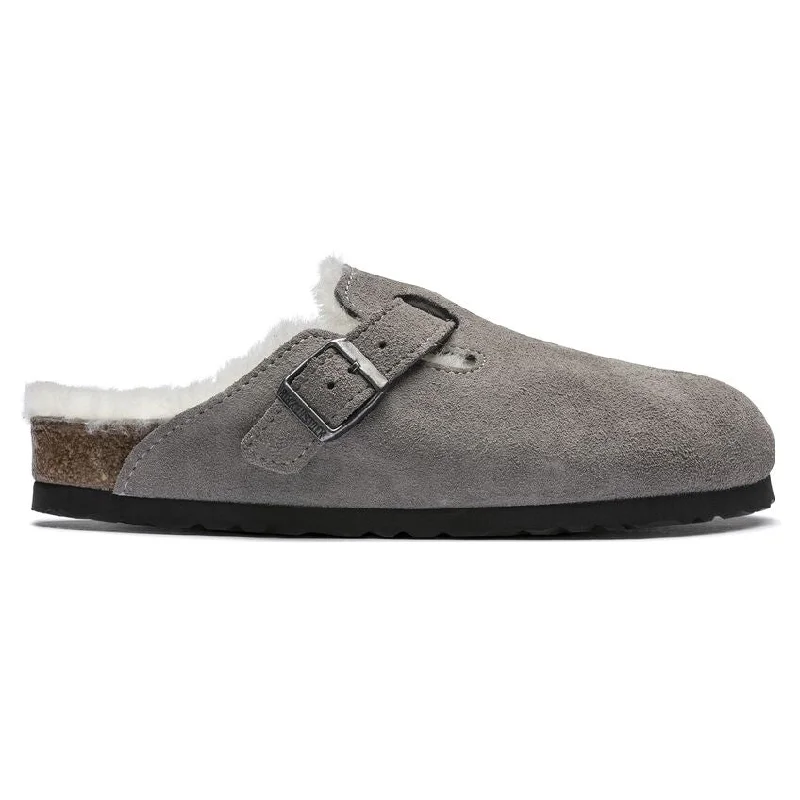 UNISEX BIRKENSTOCK BOSTON SHEARLING | STONE COIN Art Deco - Inspired Shoe Look  
