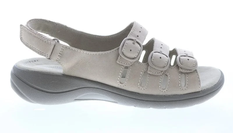 Women's Clarks Saylie Quartz Sand Leather Checkered Shoe Pattern Look  