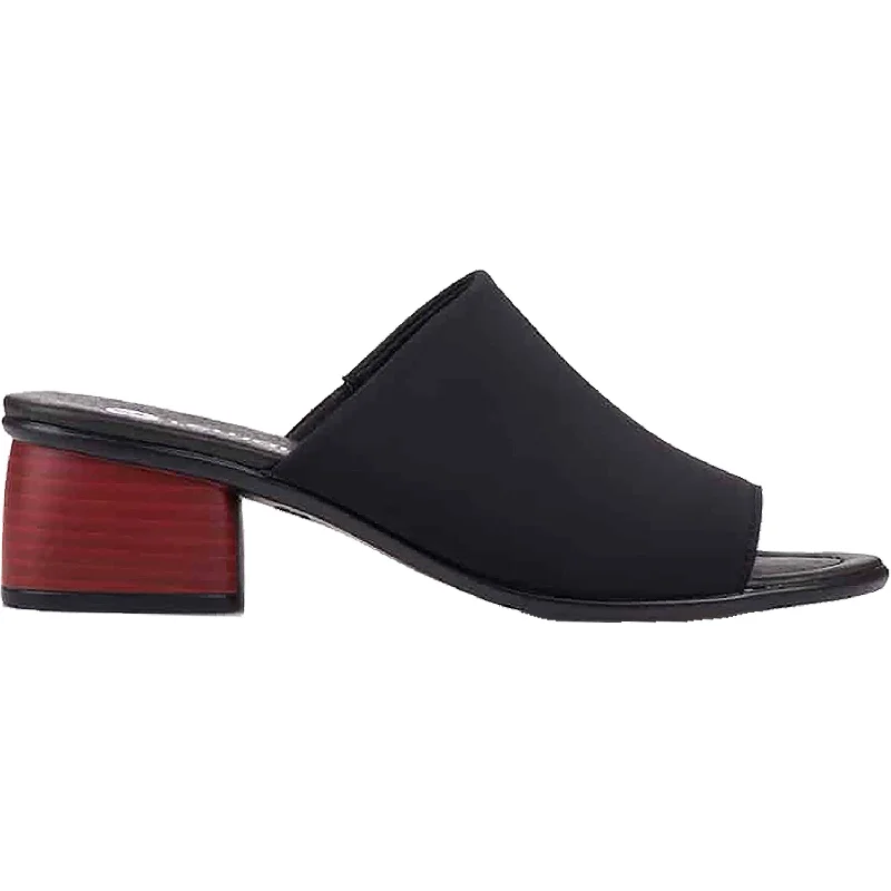 Women's Remonte R8752-01 Lilian 52 Nero Stretch Fabric Rubber - Sole Plimsoll Look  