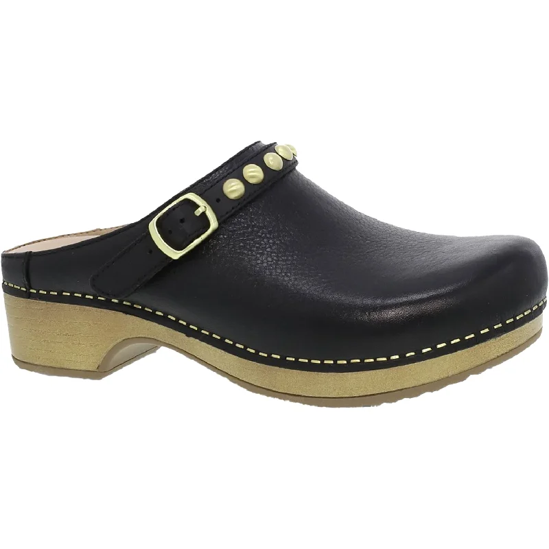 Women's Dansko Britton Black Tumbled Leather Leather Driving Shoe Style  
