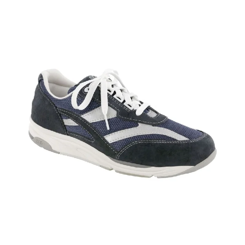SAS Women's Tour Mesh Lace Up Sneaker - Blue Upcycled Shoe Look  