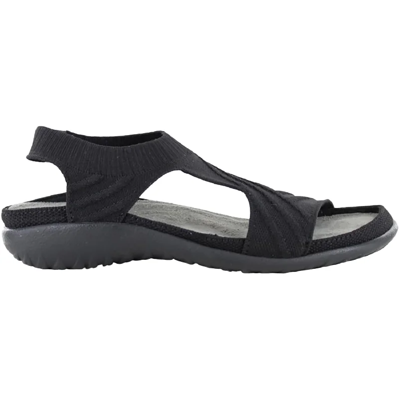 Women's Naot Kawhia Black Knit Business Monk Strap Style  