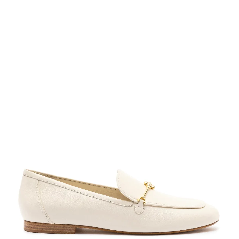 Katherine Loafer In Ivory Leather Skateboarding Sneaker Style  