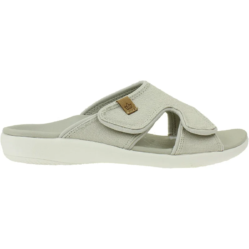 Women's Spenco Kholo Believe Grey Synthetic Memory - Foam Slipper Look  