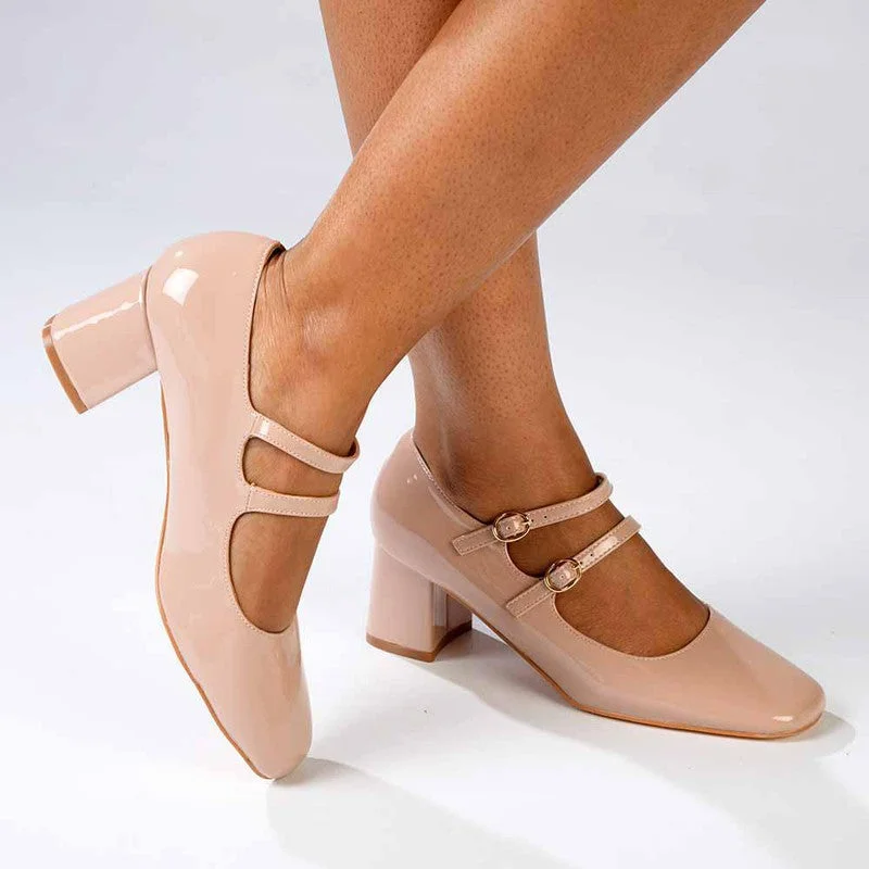 Madison Baran Block Heel - Putty Tassel Driving Shoe Look 