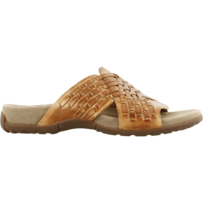 Women's Taos Guru Honey Leather Memory - Foam Slipper Look  